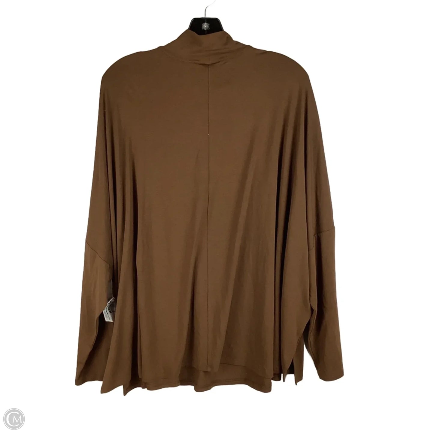 Top Long Sleeve Basic By J. Jill In Brown, Size: 2x