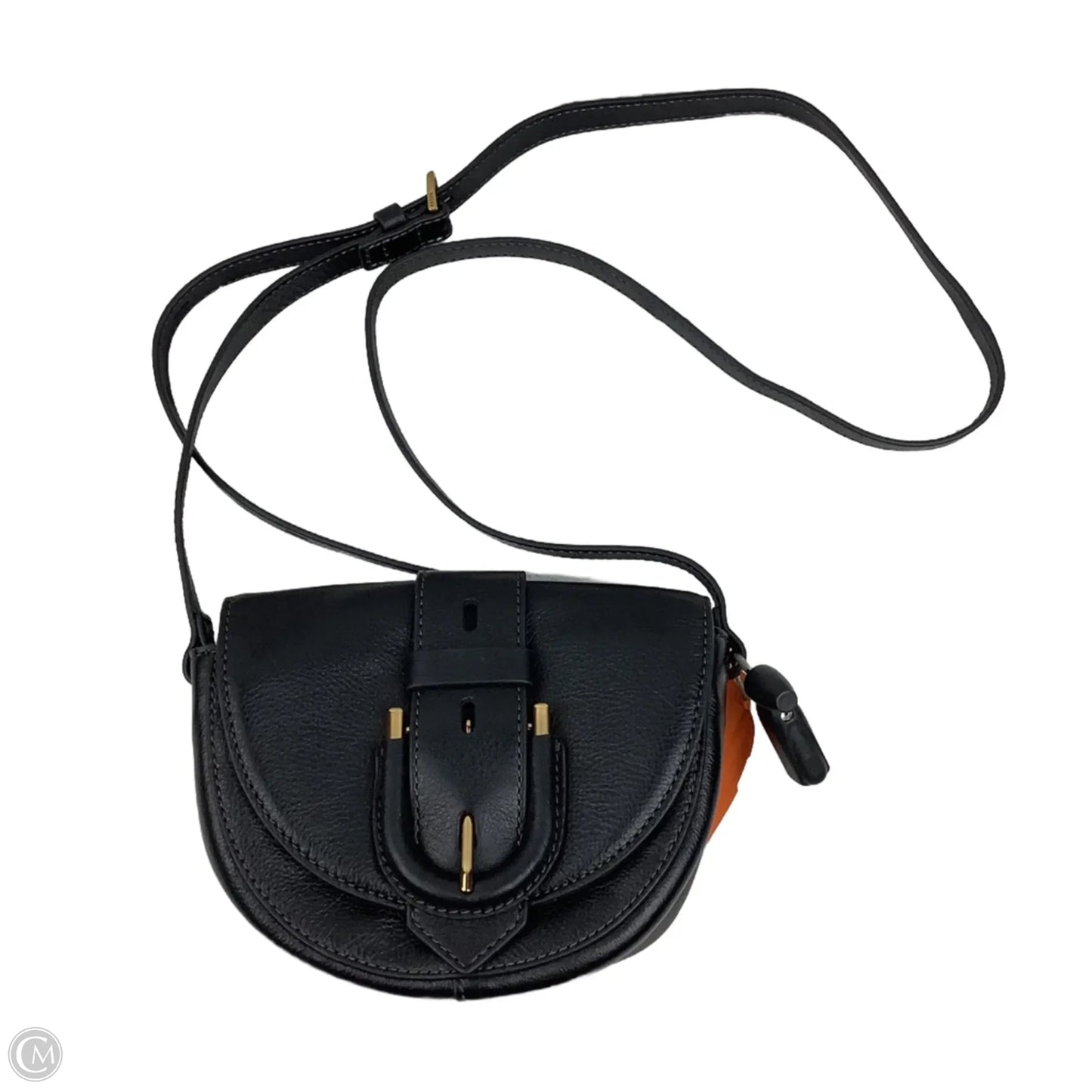 Crossbody Leather By Fossil, Size: Small