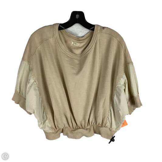 Top Short Sleeve By Pilcro In Beige, Size: M