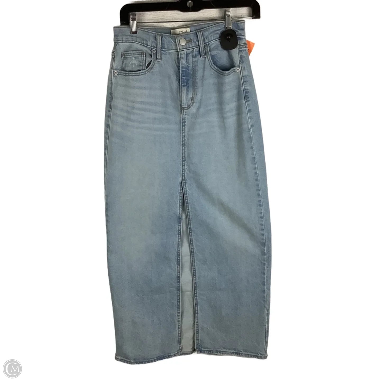 Skirt Maxi By Universal Thread In Blue Denim, Size: 2