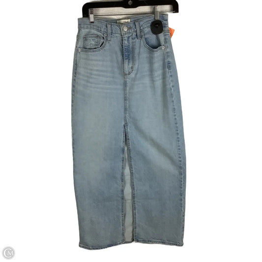 Skirt Maxi By Universal Thread In Blue Denim, Size: 2