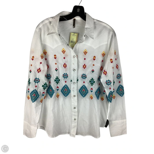 Top Long Sleeve By Cmc In Multi-colored, Size: L