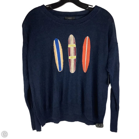 Top Long Sleeve 100% linen By J. Crew In Navy, Size: M