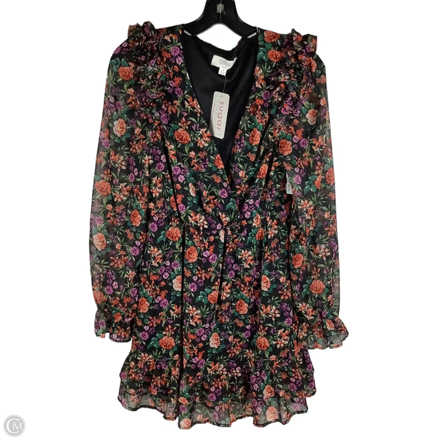 Dress Party Short By Peach Love Cream California In Floral Print, Size: S
