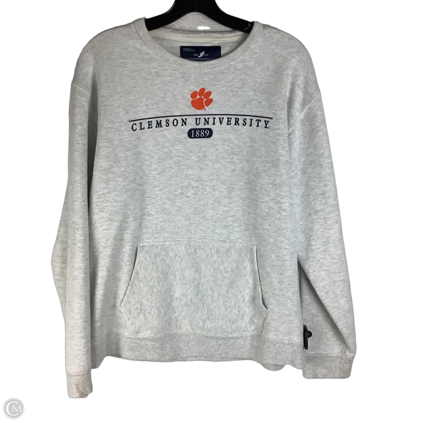 Sweatshirt Collar By Clothes Mentor In Grey, Size: M