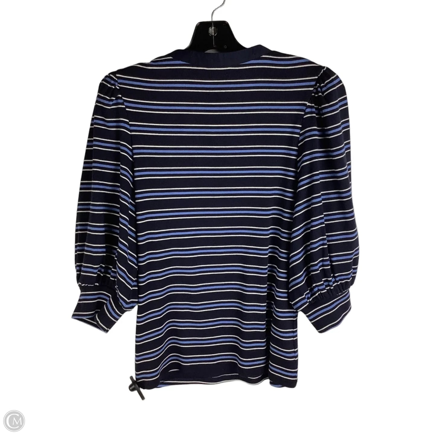 Top Short Sleeve By Express In Striped Pattern, Size: L