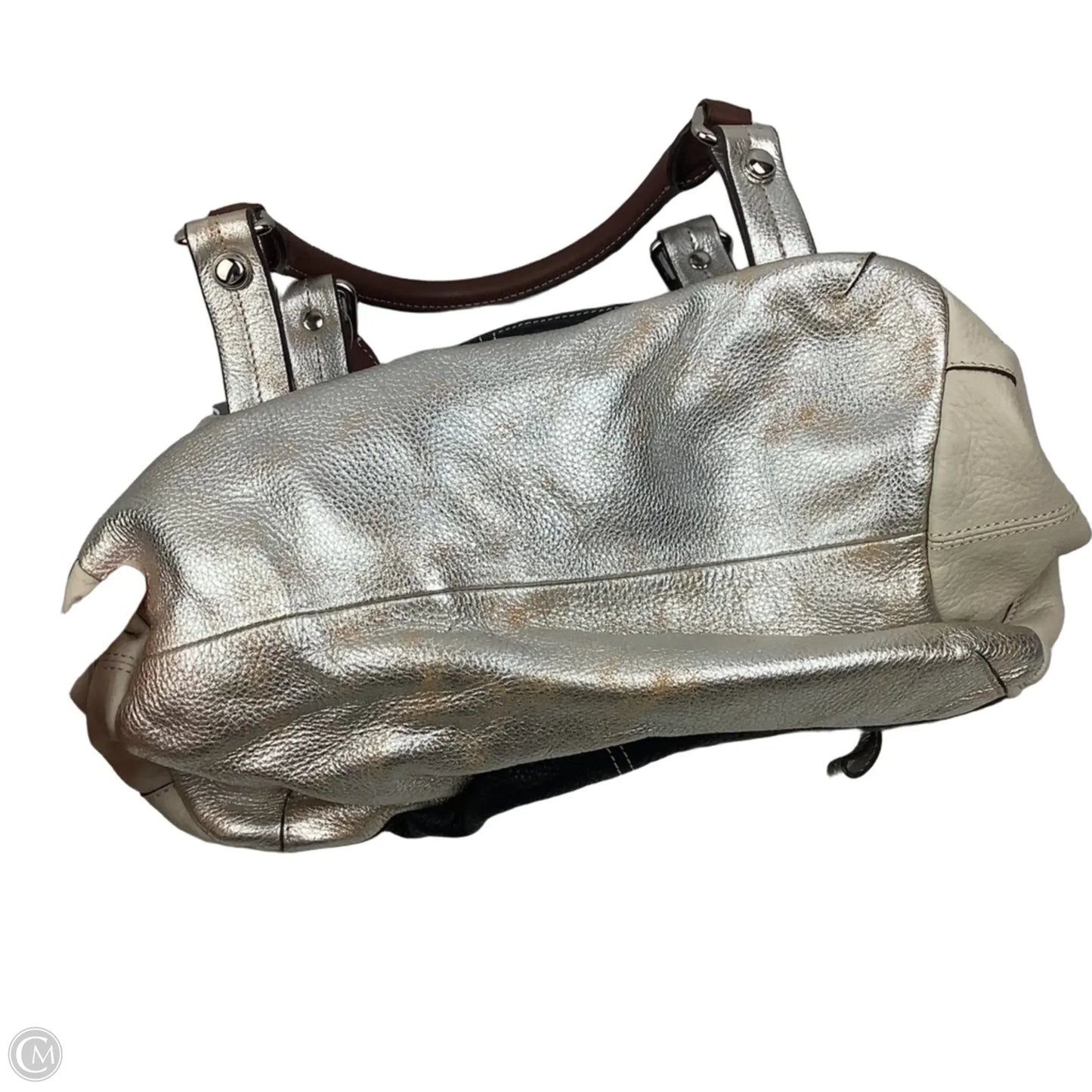 Handbag Leather By Makowsky, Size: Small