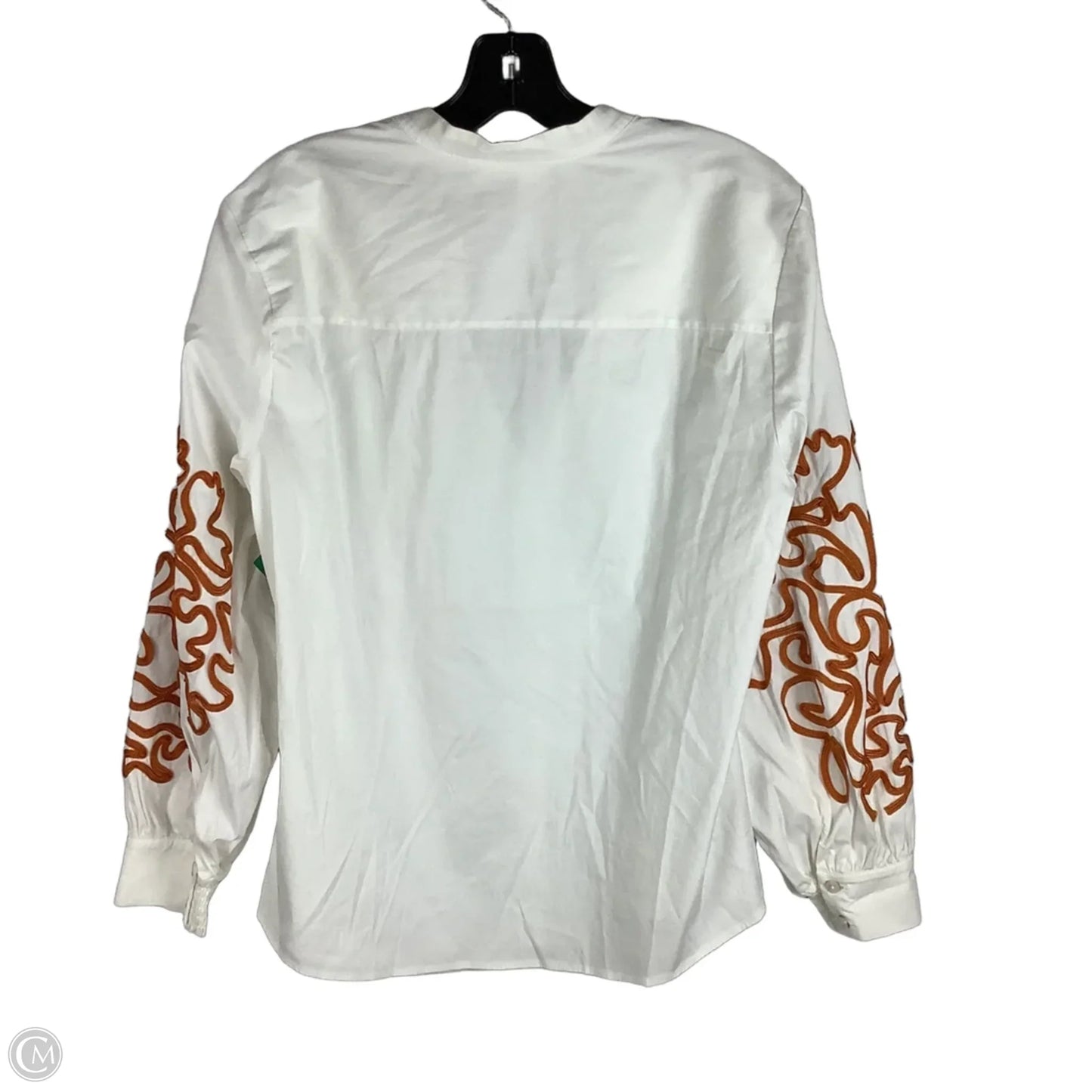 Top Long Sleeve By Chicos In White, Size: 14