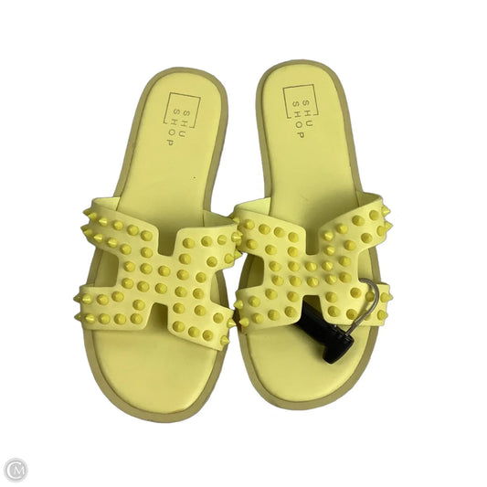 Sandals Flats By Shu Shop In Yellow, Size: 7.5