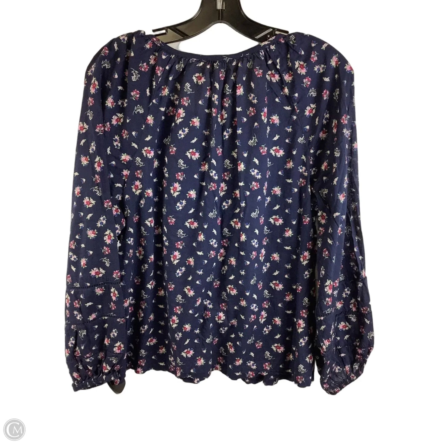 Top Long Sleeve By Lucky Brand In Navy, Size: L