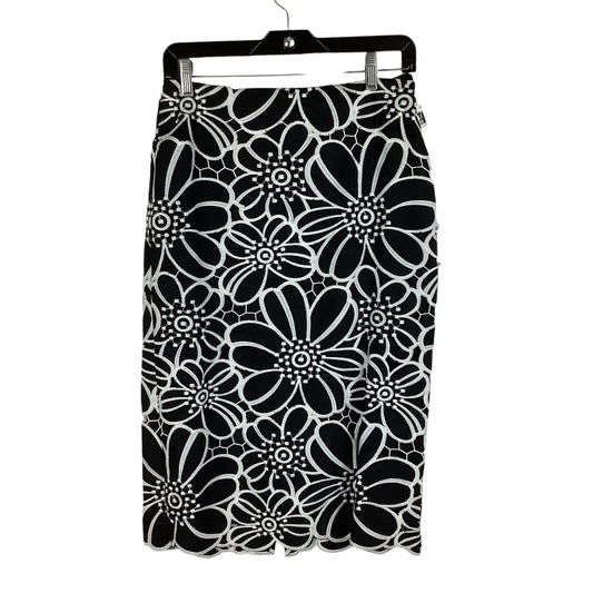 Skirt Midi By Maeve In Black & White, Size: 6