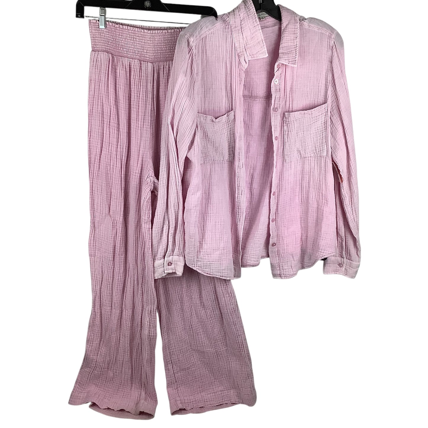 Lounge Set Pants By Z Supply In Pink, Size: M