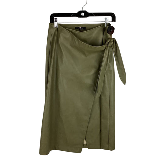 Skirt Midi By 7 For All Mankind In Green, Size: M