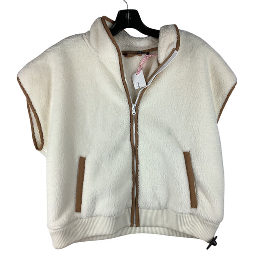 Vest Faux Fur & Sherpa By Vineyard Vines In Cream, Size: L