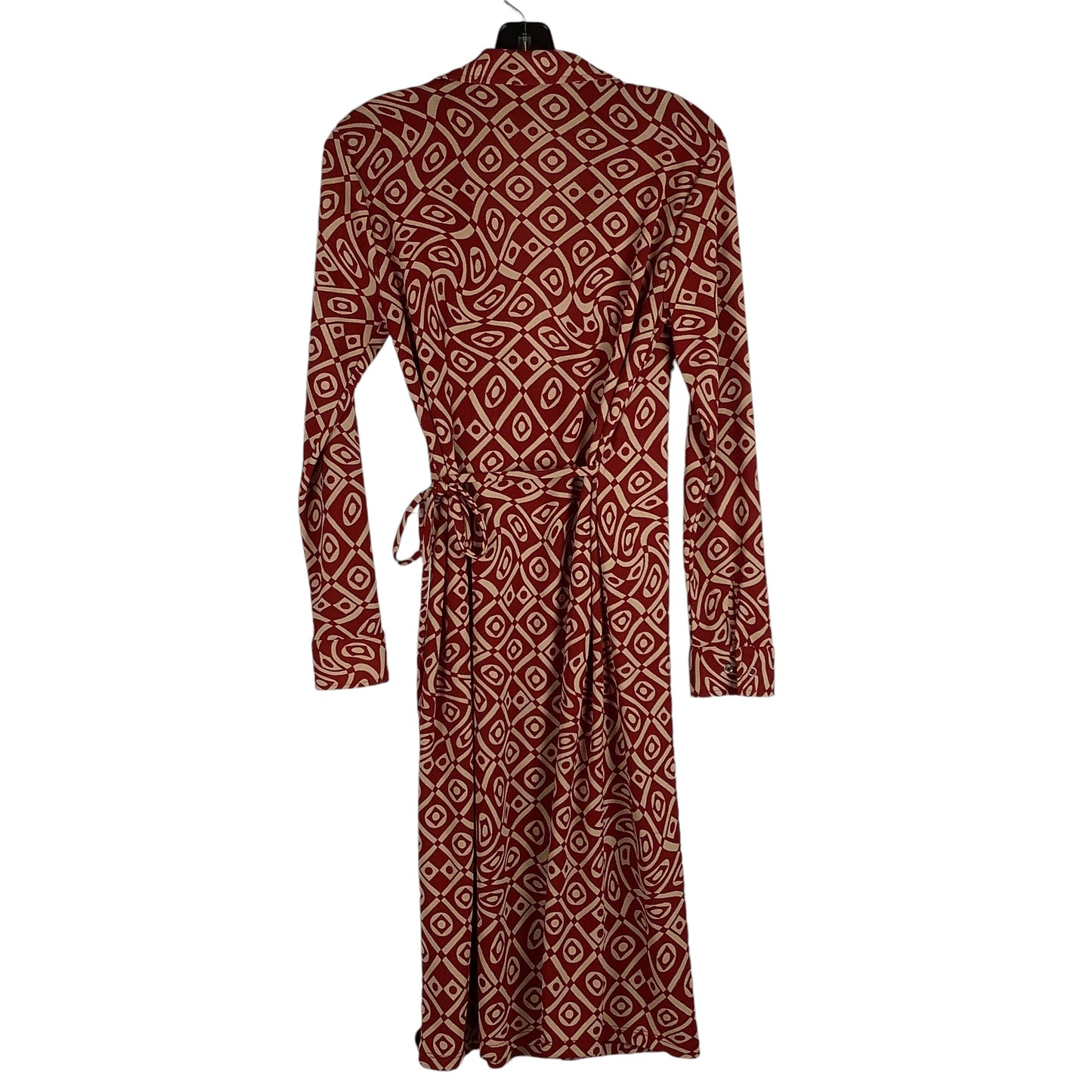 Dress Casual Midi By Johnny Was In Red & Tan, Size: M