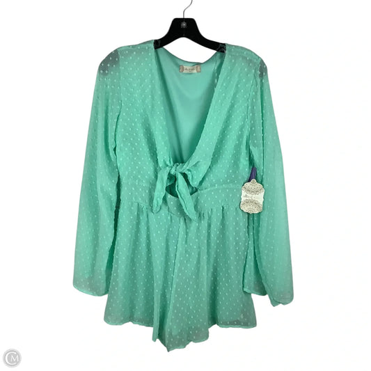 Romper Short By Altard State In Blue, Size: M