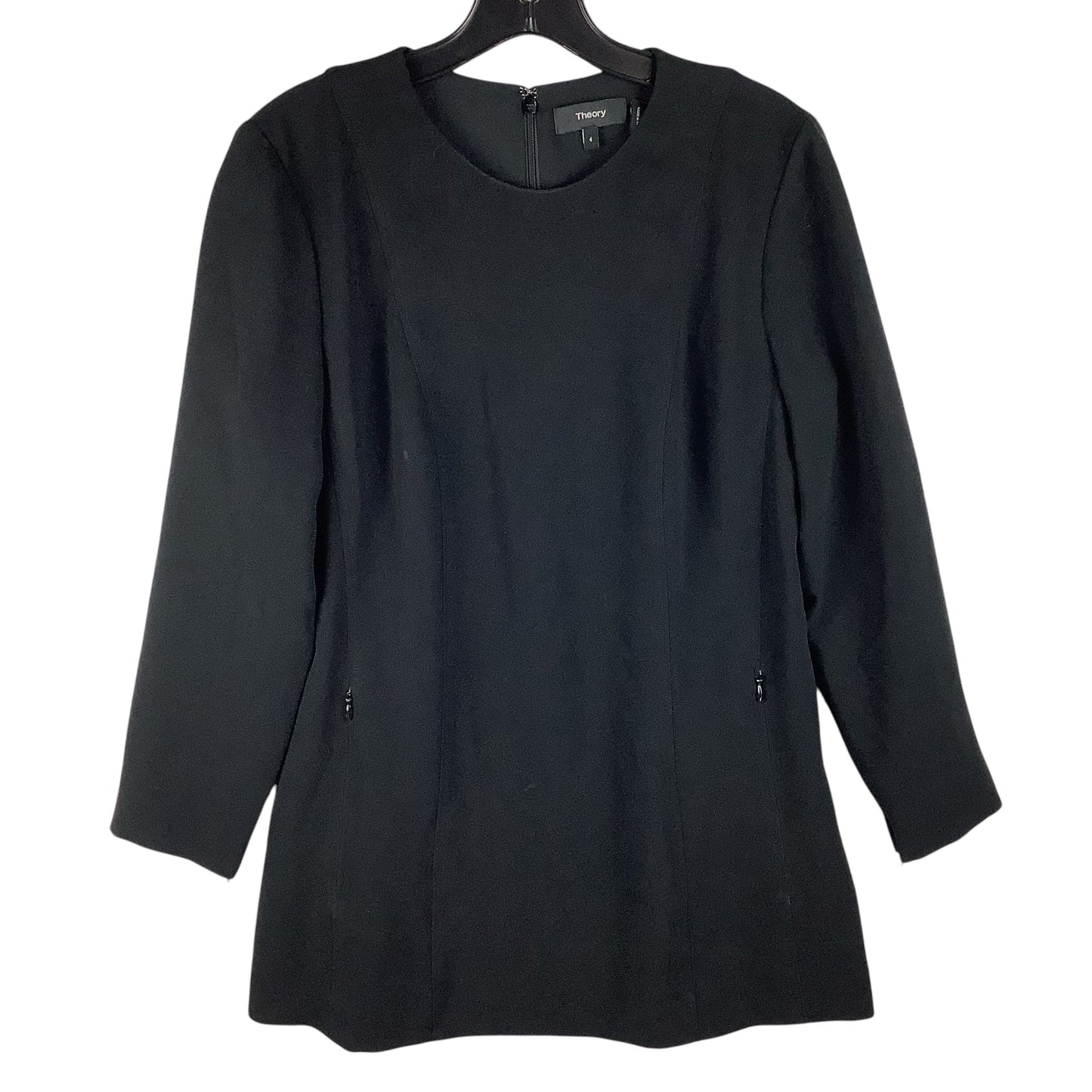 Top Long Sleeve Designer By Theory In Black, Size: S