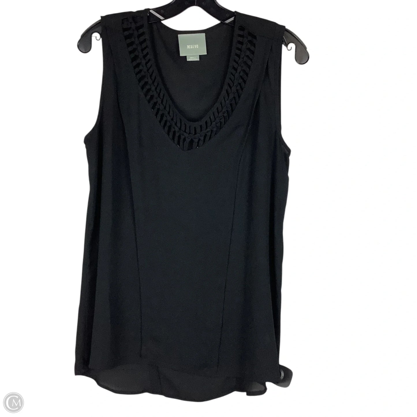 Top Sleeveless By Maeve In Black, Size: S
