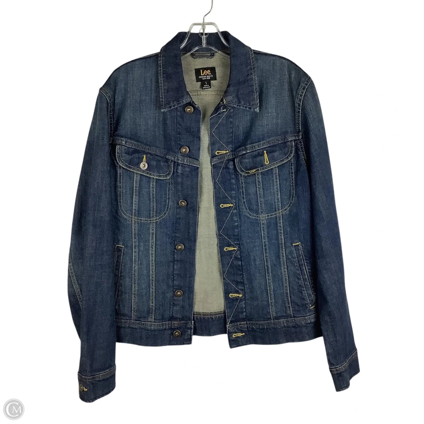 Jacket Denim By Lee In Blue, Size: S