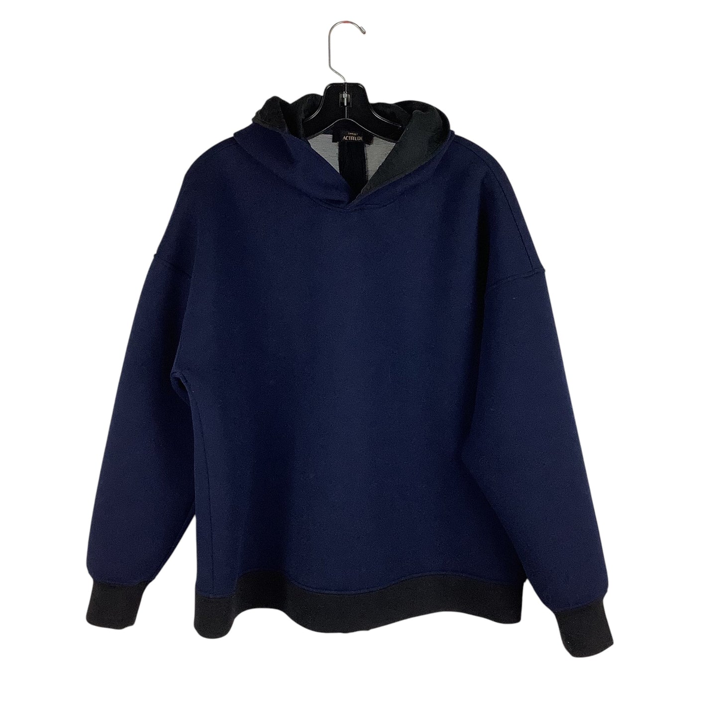 Sweatshirt Hoodie By Clothes Mentor In Navy, Size: S