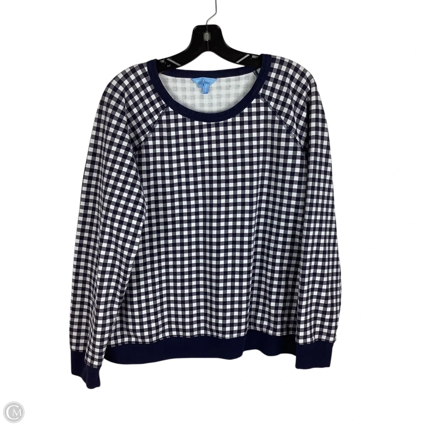 Sweatshirt Crewneck By Draper James In Navy, Size: Xxl