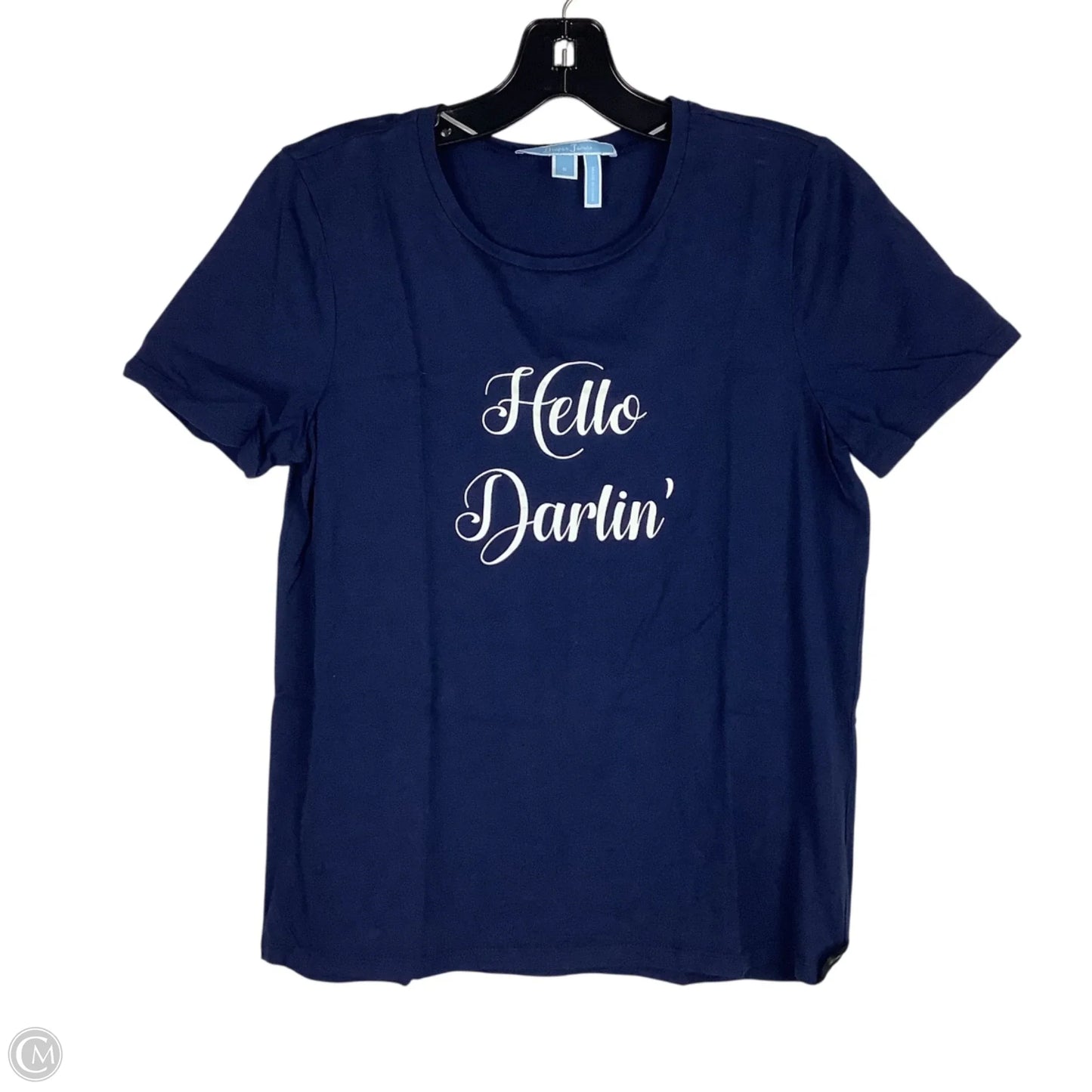 Top Short Sleeve By Draper James In Navy, Size: S