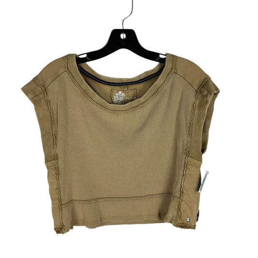 Top Short Sleeve By Pilcro In Tan, Size: Xs