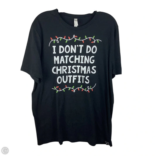 Top Short Sleeve By Bella + Canvas In Black, Size: Xl