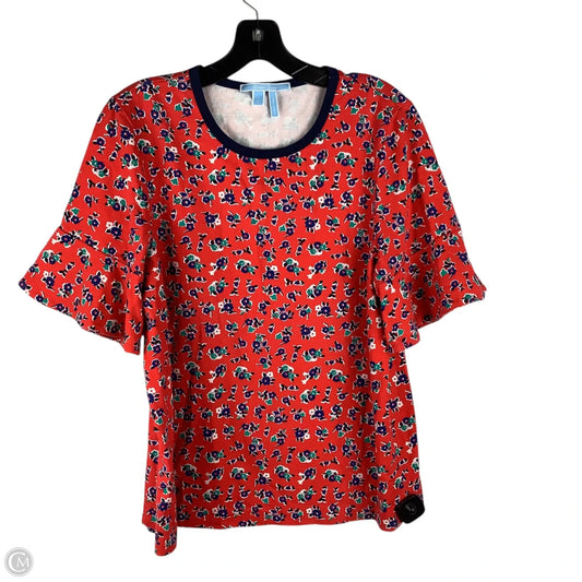 Top Long Sleeve By Draper James In Floral Print, Size: L
