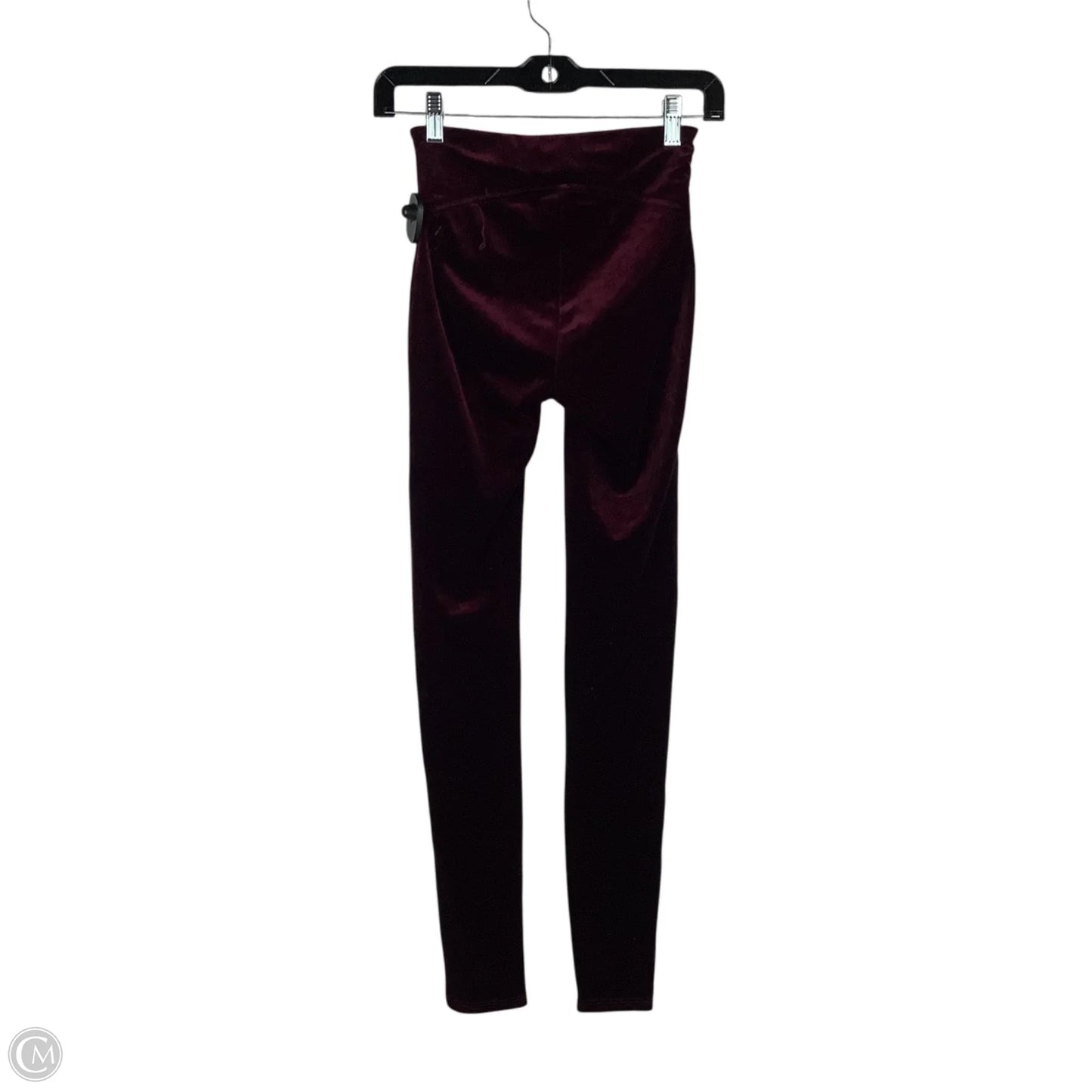 Athletic Leggings By Spanx In Maroon, Size: Xs