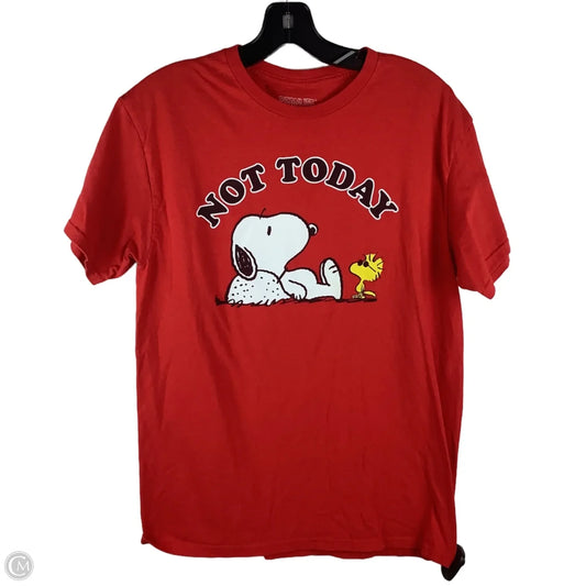 Top Short Sleeve By Clothes Mentor In Red, Size: M