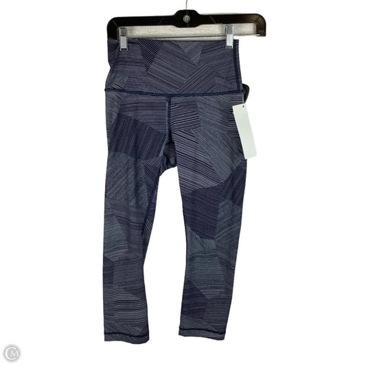 Athletic Capris By Lululemon In Blue, Size: 4