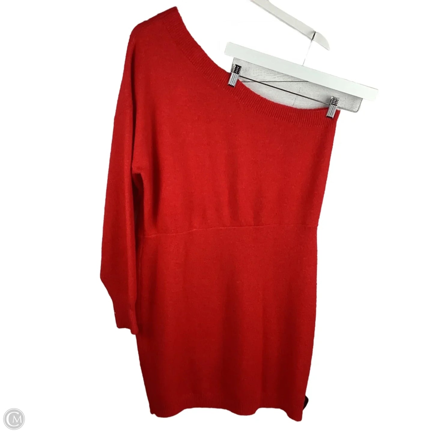 Dress Sweater By Open Edit In Red, Size: Xxl
