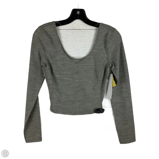 Athletic Top Long Sleeve Crewneck By Lululemon In Grey, Size: Est. S