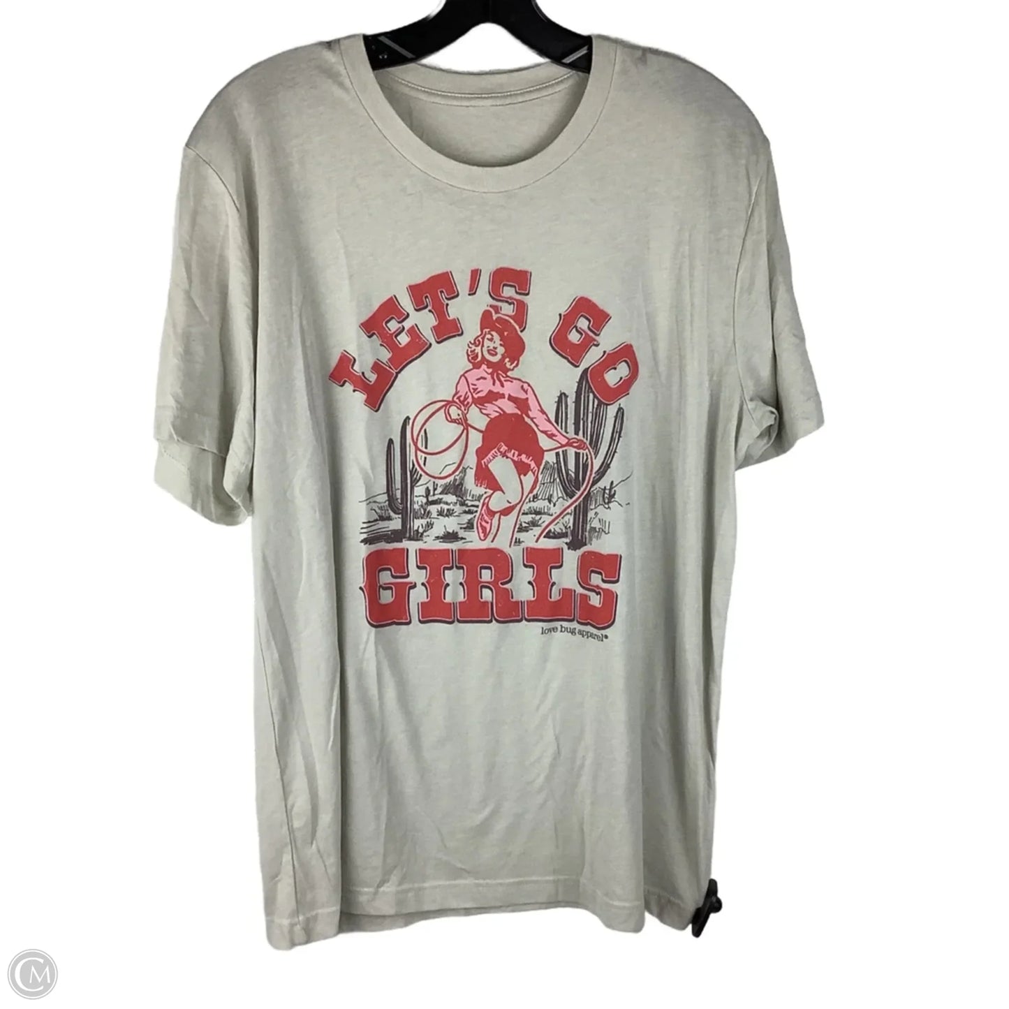 Top Short Sleeve Basic By Clothes Mentor In Cream