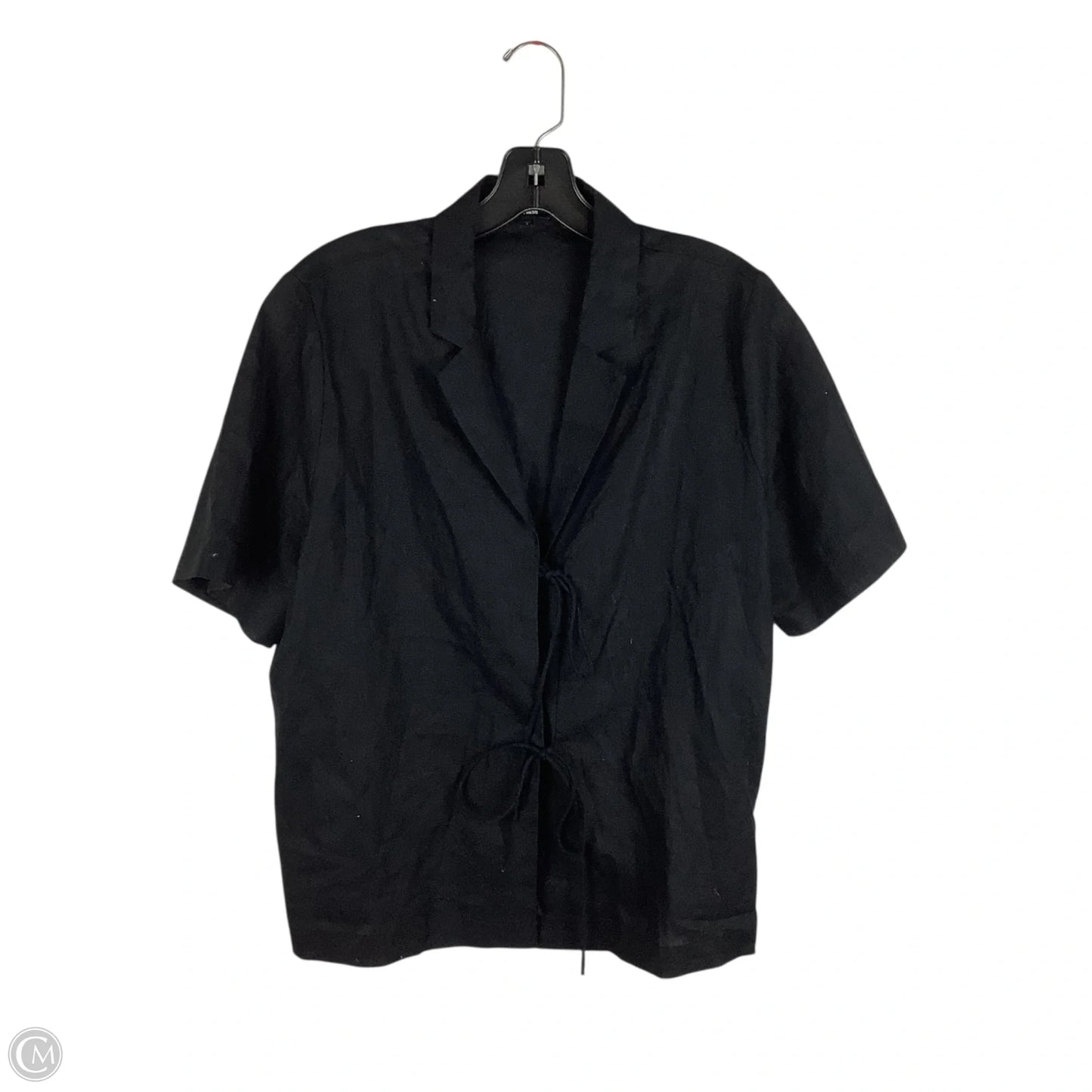 Top Short Sleeve By Express In Black, Size: S