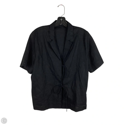 Top Short Sleeve By Express In Black, Size: S