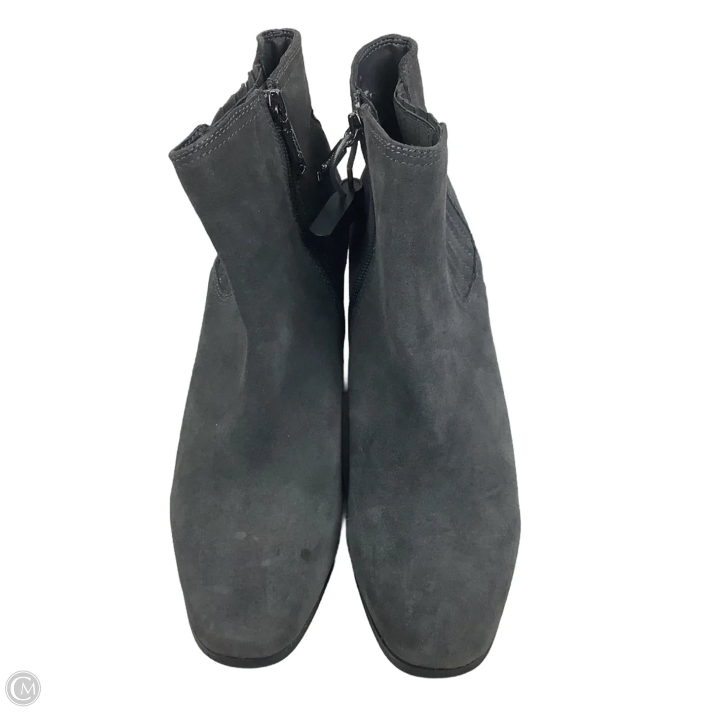 Boots Ankle Heels By Blondo In Grey, Size: 10