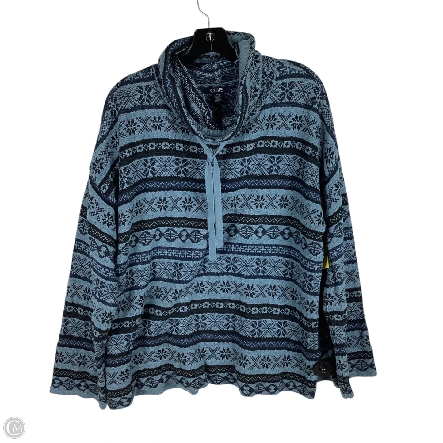 Sweatshirt Hoodie By Chaps In Blue, Size: Xl