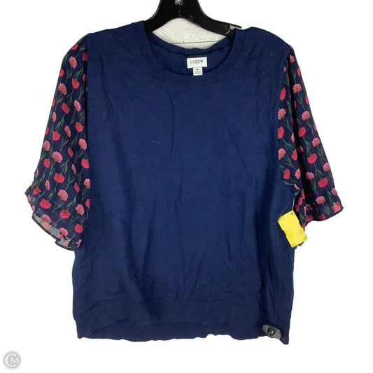 Top Short Sleeve By J. Crew In Blue, Size: Xl