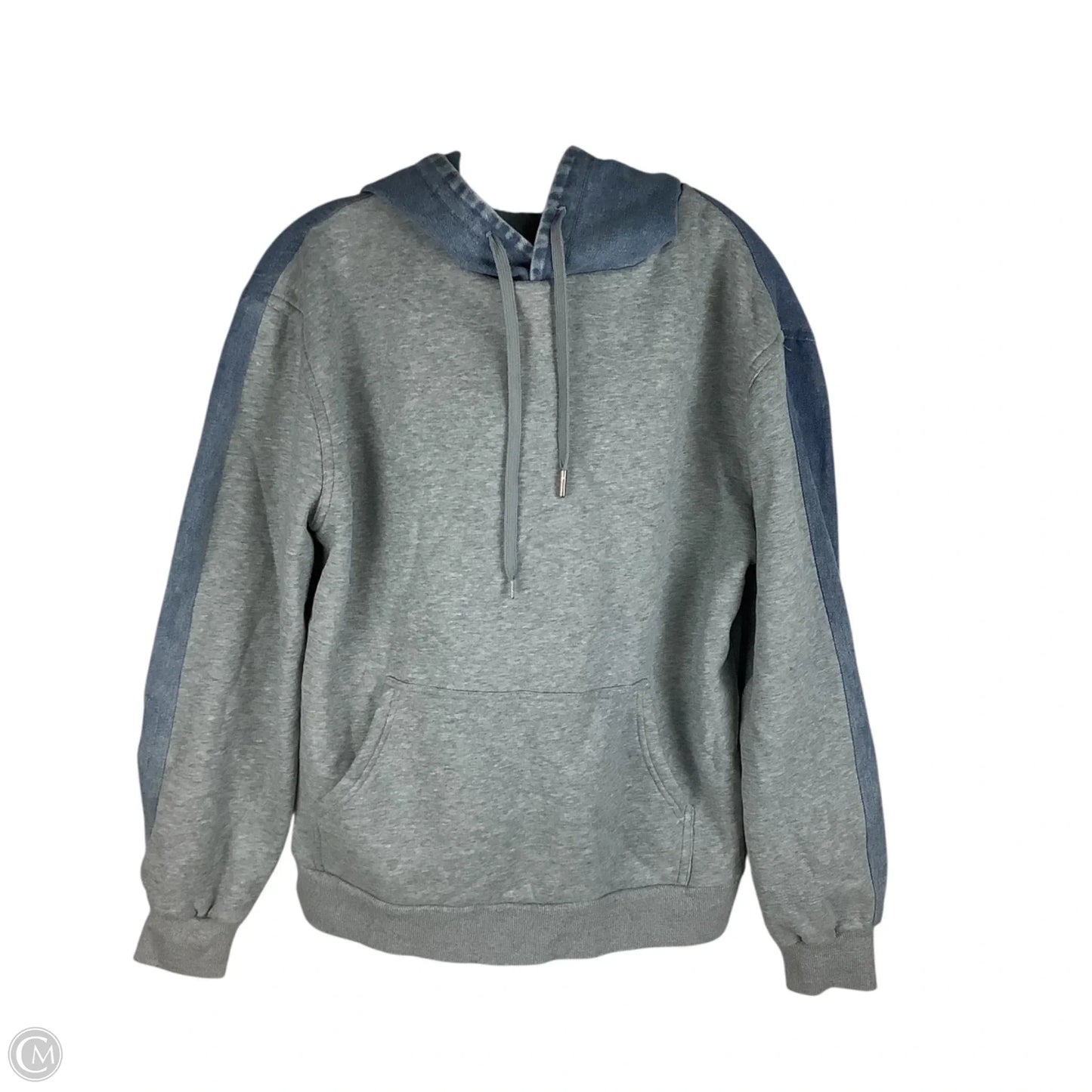 Sweatshirt Hoodie By Fashion Nova In Grey, Size: L