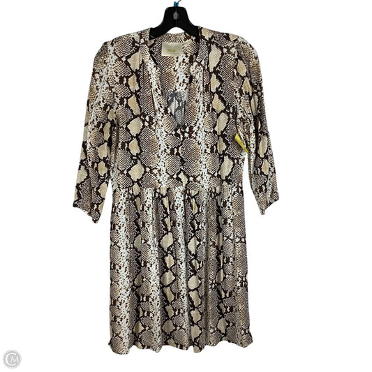 Dress Casual Short By Maeve In Snakeskin Print, Size: M