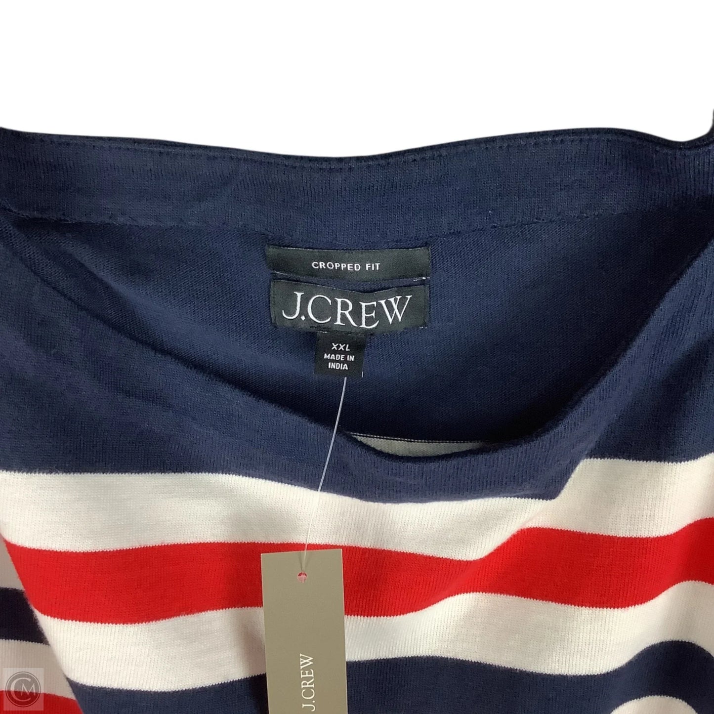 Top Long Sleeve By J. Crew In Striped Pattern, Size: Xxl