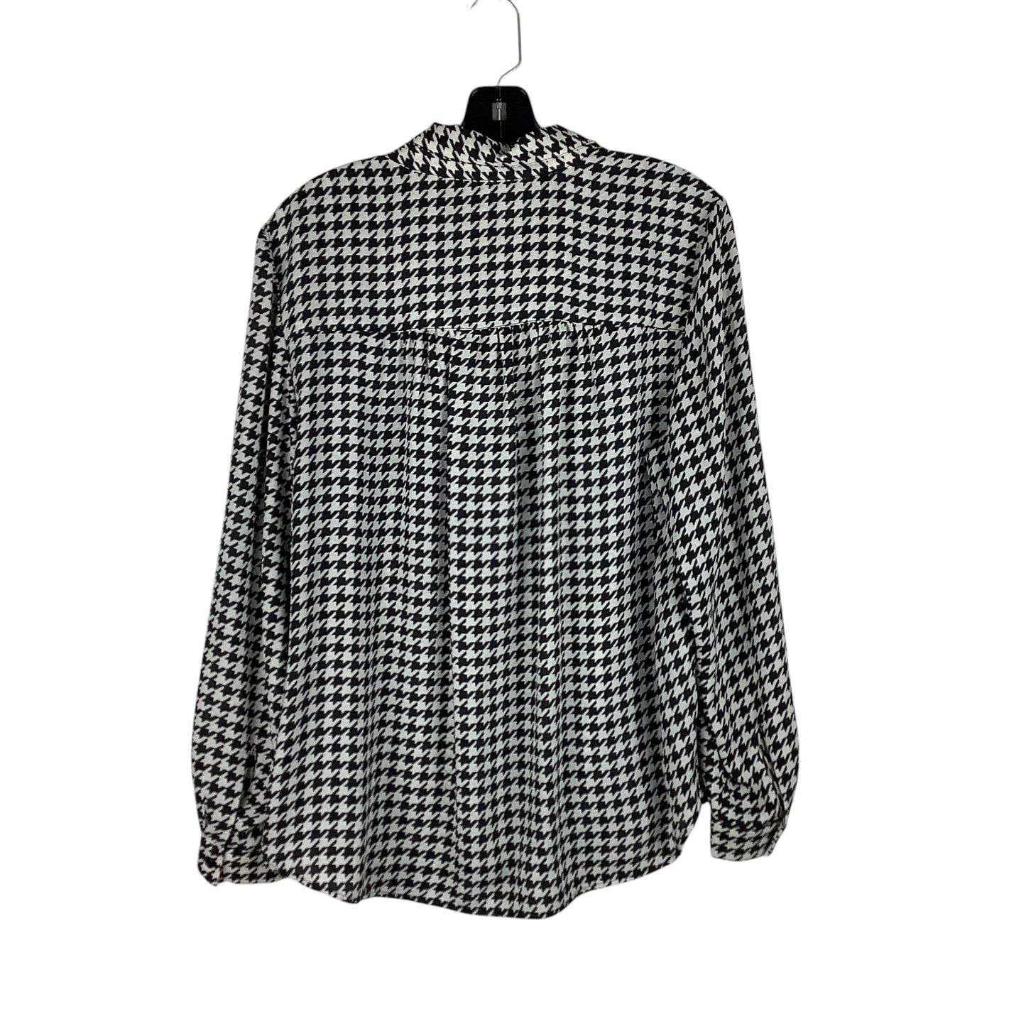 Top Long Sleeve By H&m In Black & White, Size: L