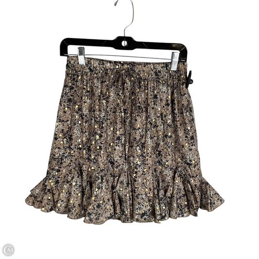 Skirt Midi By Pink Lily In Brown, Size: L