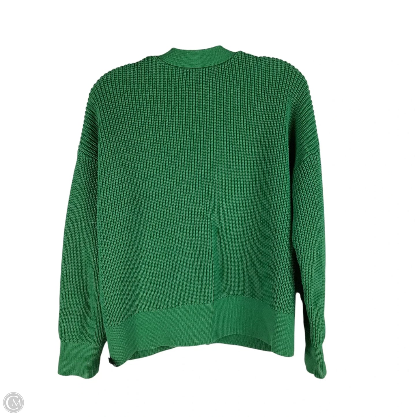 Sweater Cardigan By Banana Republic In Green, Size: M