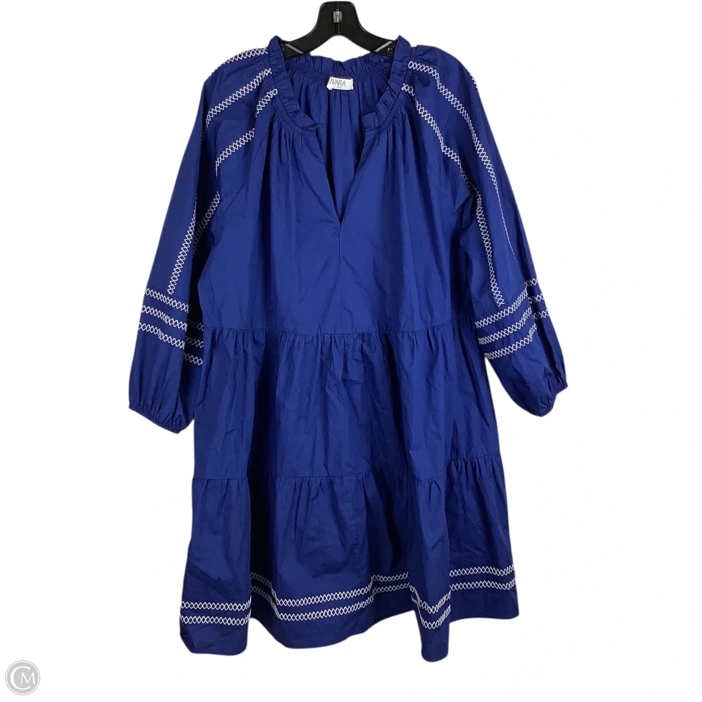 Dress Casual Short By Clothes Mentor In Blue, Size: Xxl