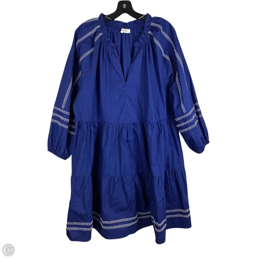 Dress Casual Short By Clothes Mentor In Blue, Size: Xxl