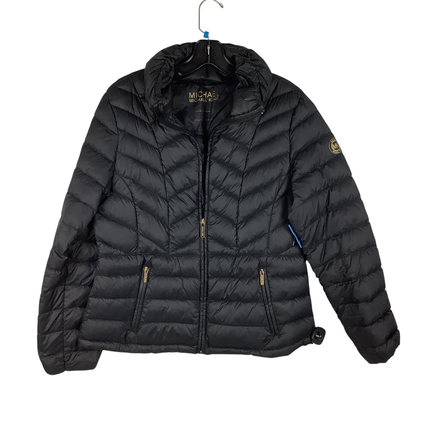 Jacket Puffer & Quilted By Michael By Michael Kors In Black, Size: L