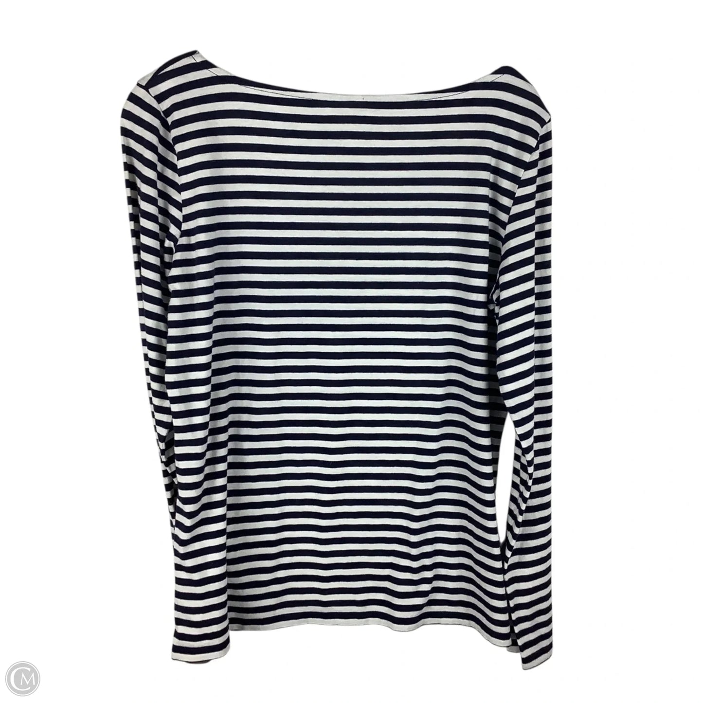 Top Long Sleeve By Talbots In Striped Pattern, Size: S